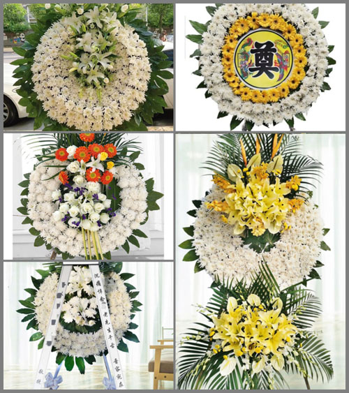 广东肇庆市广宁县木格镇白银村花圈速递